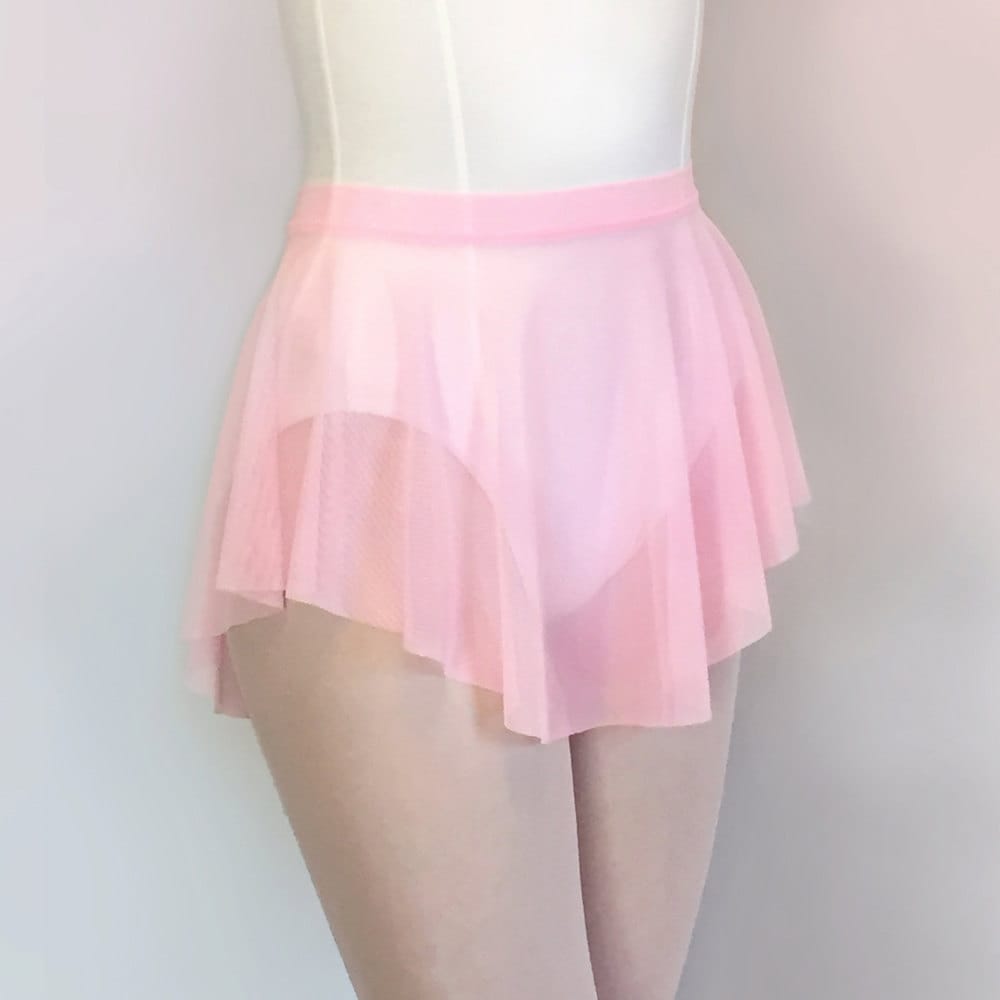 Dance Skirt- Pink SAB Skirt - Ballet Sheer Stretch Mesh