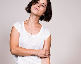 Undyed Organic Linen Tee