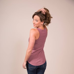 Organic Plant-dyed Racerback (Mauve)