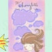 Cute Printable A5 Page - My Thoughts - Write Your Thoughts Down - Printable Journal Page - Diary Page - Mood Journal