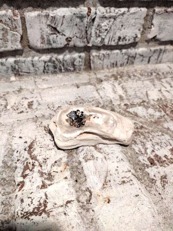 Statement Butterfly Crystal Cocktail Ring Size 5.5 - image 4