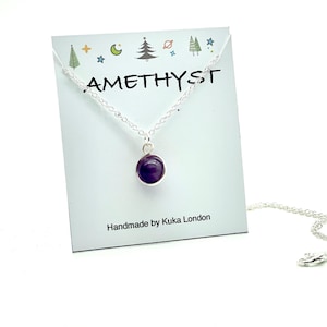 Amethyst Necklace, February Birthstone Necklace, Gift for Her, Amethyst Jewelry UK