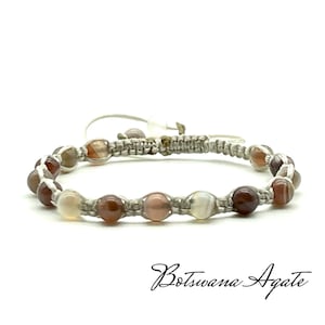 Botswana Agate Gemstone Bracelet