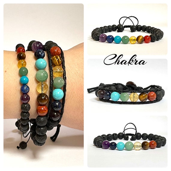 Bivei Chakra Bead Bracelets for Women - 8mm 7 Chakra India | Ubuy