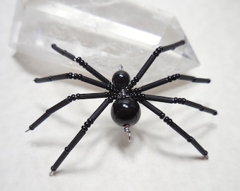 Black Beaded Spider, Halloween Spider