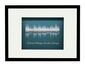 Wedding anniversary gift; Personalized sound wave art for any occasion; anniversary gift for wife or husband