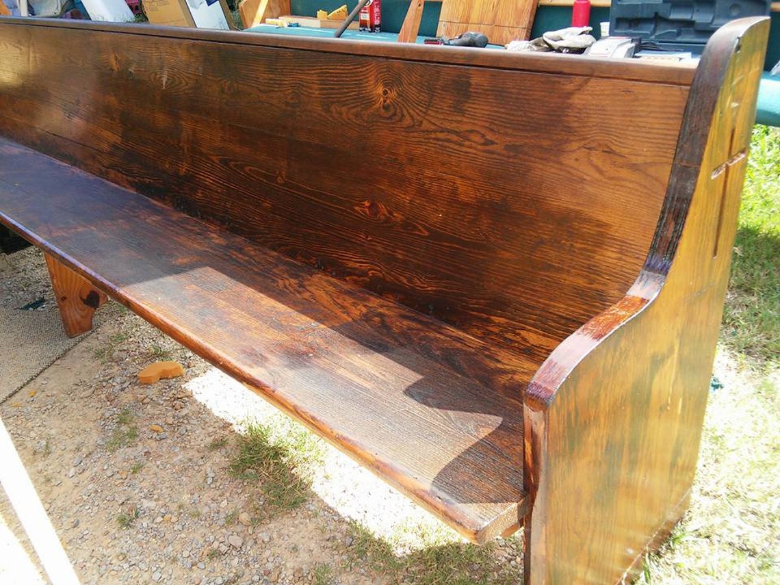 Reclaimed Church Pews Custom Sizes and Finishes Available Etsy