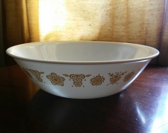 8 okrągły motyl złoty miska warzywna przez Corning Corelle