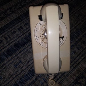 Vintage wall mount rotary dial Bell System by Western Electric