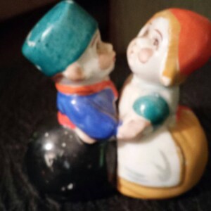 Reduced Price Vintage Kissing Salt Pepper Set Made in Japan Marked