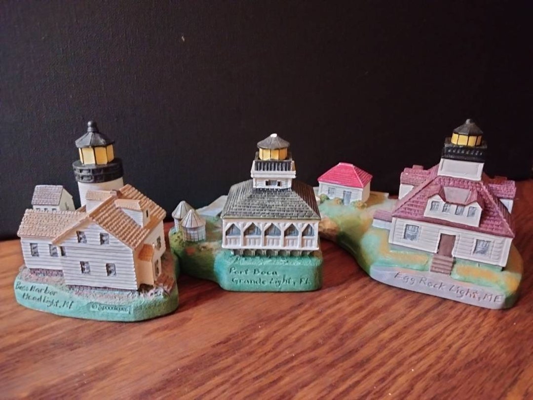 Set of 3 Spoontiques Lighthouses FL and 2 ME - Etsy