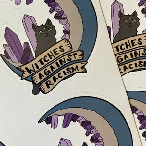 Witches Against Racism Stickers image 2