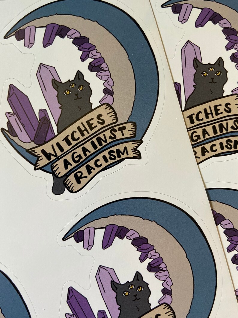 Witches Against Racism Stickers image 2