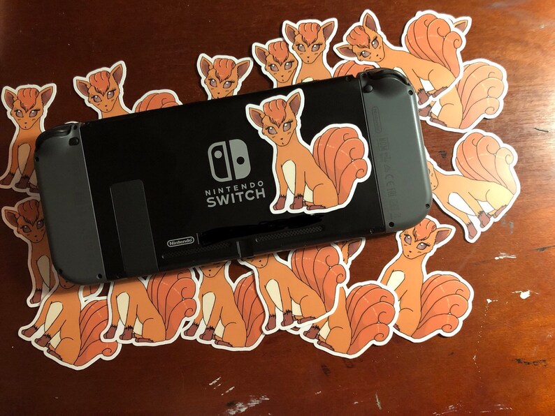 Vinyl Pokemon Lets Go Eevee Pikachu Stickers Vulpix Die Cut Fan Art