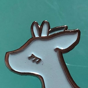 Deer Fawn Seconds Enamel Pins Soft Enamel Silver Moon and Stars Deer Pin Woodland Enamel Pin image 2