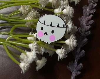 Blushing Skull Hard enamel filler pin