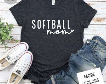 Minimalist Softball Mom Cute Shirt - Unisex Premium Super Soft T Shirt