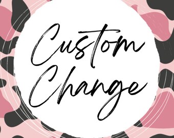Custom Change for T-Shirt Artwork