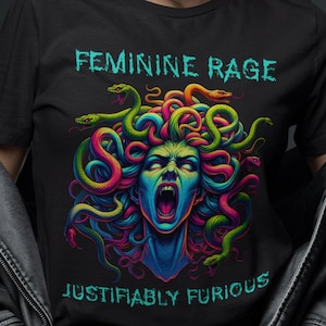 Medusa T Shirt | Feminist T Shirt | Female Gaze | Feminism Shirt | Petrify The Patriarchy | Greek Mythology Shirt | Pro Choice Shirt