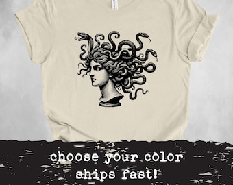 Medusa T-Shirt: Griechische Mythologie, feministische Witchy Frau