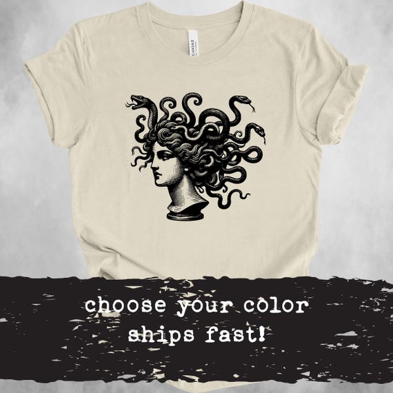 Medusa T-Shirt: Greek Mythology, Feminist Witchy Woman