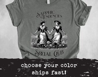 Sapphic Shirt | Lesbian Shirt | Sapphic Tendencies | Lavender Menace | Live Laugh Lesbian | Lesbian Gift | Pride Shirt | Queer