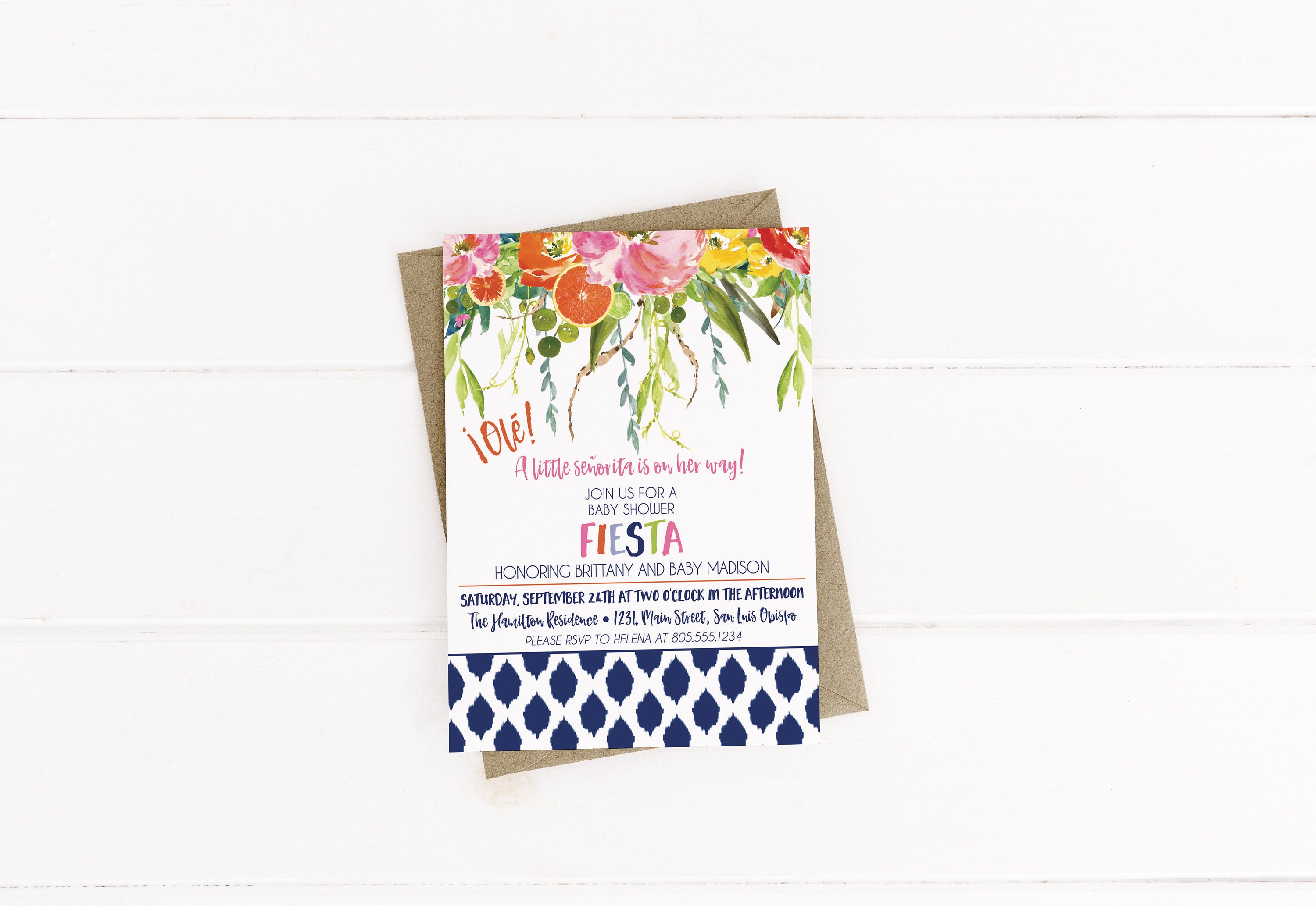 little senorita baby shower invitations