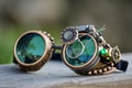 Steampunk Goggles Rave Glasses Victorian aviator cosplay costume clothing accessory for music festival