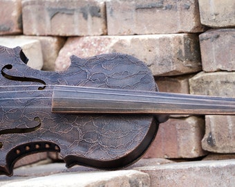 Steampunk Violin sculpture Handmade