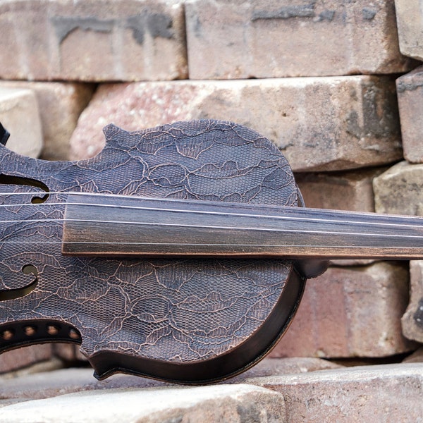 Steampunk Violin sculpture Handmade