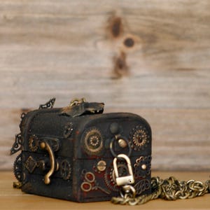 Victorian Steampunk Crossbody – Handmade Statement Bag | Solid Cedar Wood | Made in USA