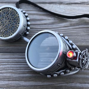 Handmade Steampunk Goggles: Victorian Aviator Rave Glasses