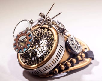Handmade Steampunk Goggles: Victorian Aviator Rave Glasses