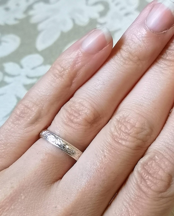Sterling silver wedding clearance rings for her