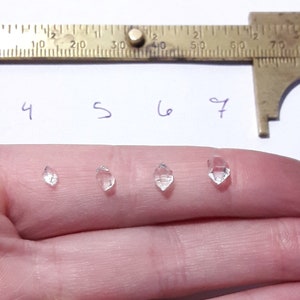 Rose Gold Herkimer Diamond Stud Earrings Crystal Earrings Minimalist Earrings Post Earrings Rose Gold Fill Everyday Earrings image 10
