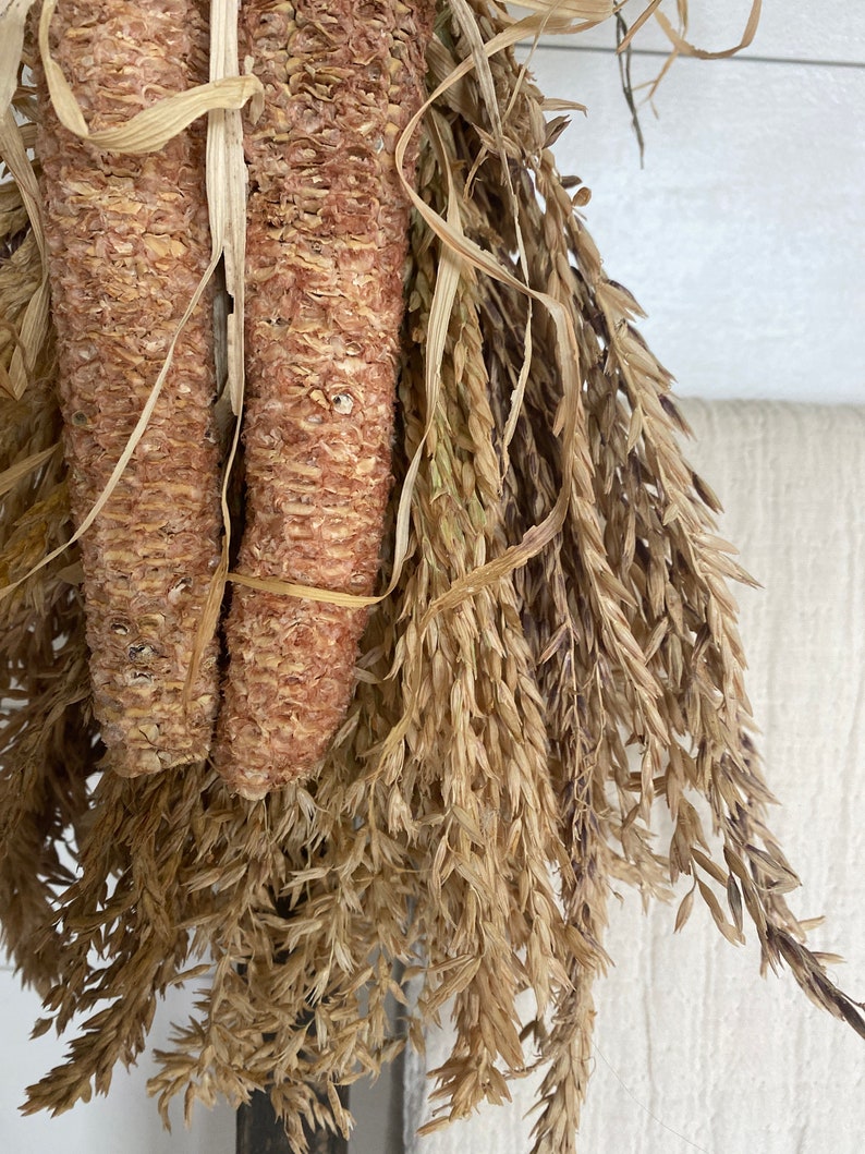 Dried Corn Cob Tassels Wall OR Door Swag Hanger Husks Etsy