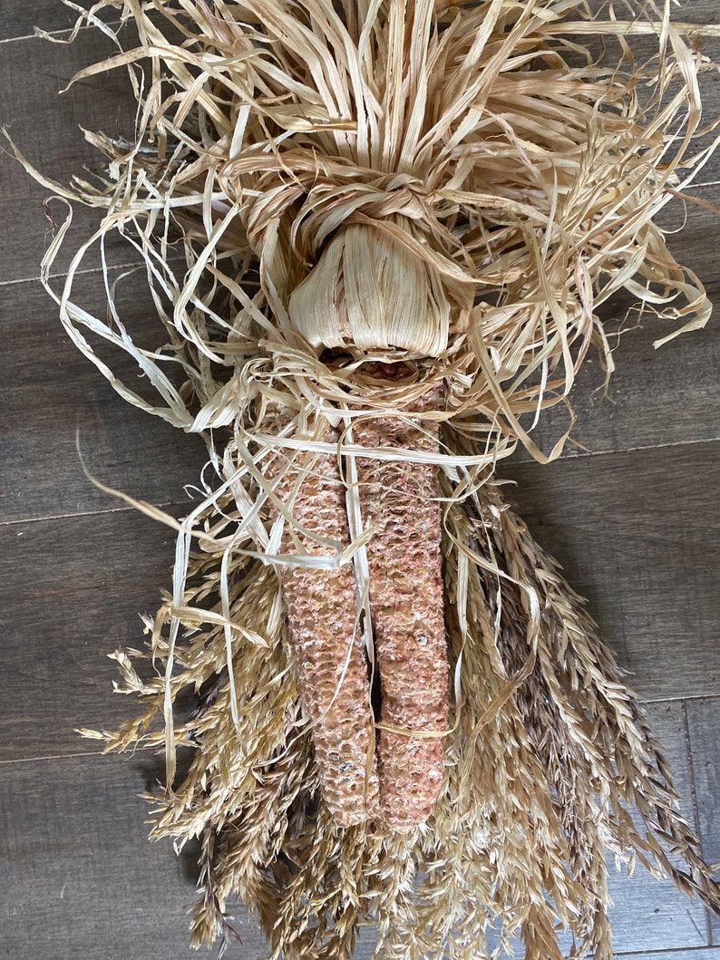 Dried Corn Cob Tassels Wall OR Door Swag Hanger Husks Etsy
