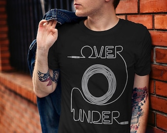 Sound Guy Shirt | Sound Girl | Audio Engineer | Over Under Cable Coil | Techno DJ T-Shirt | I Club Detroit