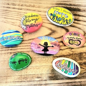 Inspirational Painted Rocks, Painted Rock Quotes, Motivational Gift, Inspirational Quotes, Motivational Sayings, Kindness Rocks, Cheer Up