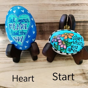 Painted Inspirational Positive Rocks, Painted Rocks, Motivational Gifts ...