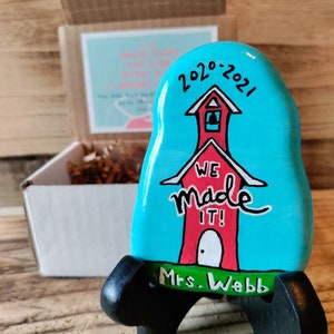 Handmade Painted Teacher Gift, Painted Rock Teacher Gift Box, Teacher Appreciation Gift, Painted Rocks, End of School Gift, Kindness Rocks