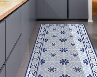Vinyl keukenmat | Niet-absorberende PVC-vinyl keukenmat | Modern linoleumtapijt voor de keuken PVC-mat voor de keuken