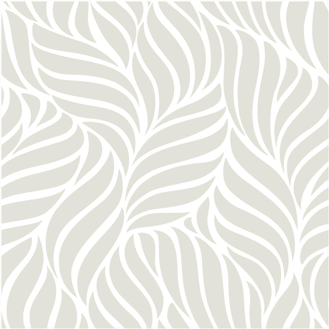 Leaf Pattern Linoleum Custom _2.6x2.8 Ft _beige Leaves Floor , Botanic Linoleum Kitchen Rug ...