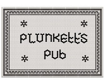 Custom order, Mosaic Floor Runner, Black & white  Tiled squares PVC Kitchen Rug, Vinyl Kitchen Mat, Non Absorbent Vinyl, Kitchen Mat, #22