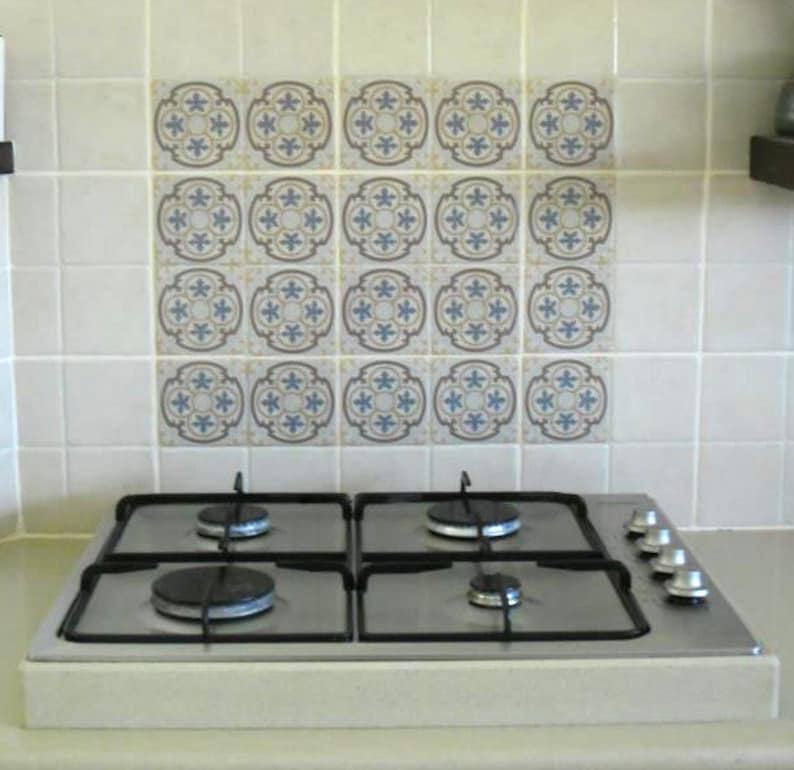 Tile Decals Kitchen/bathroom Tiles Vinyl Wall Floor Tiles Etsy