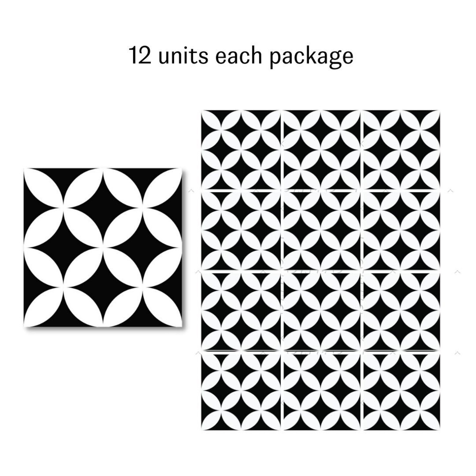 Adhesive Vinyl Stickers Decorative Home Stickers Vinyl Tile Etsy