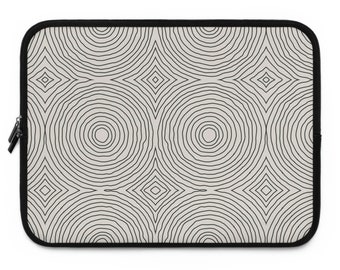 Circle Pattern Designed laptop carrier, Laptop Sleeve, Laptop bag, padded cover for laptop,  Laptop pouch , Circles lines #122