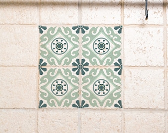 Tile Wall Decals, Floor tiles decals, Traditional  Tiles Stickers, Tiles Decals, Tiles for Kitchen Backsplash / Bathroom - #211