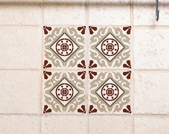 Tile Decals,  Kitchen/Bathroom tiles, vinyl, wall floor tiles, kitchen decoratiom, free shipping - 210