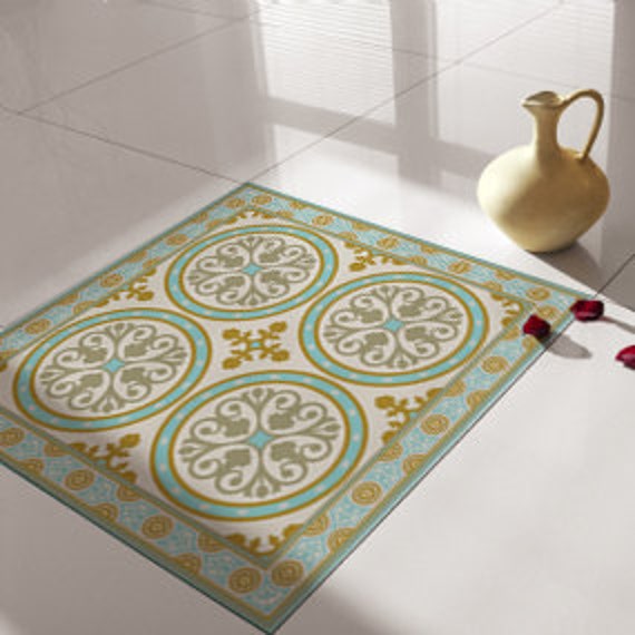Traditionelle Fliesen Bodenfliesen Boden Vinyl Etsy